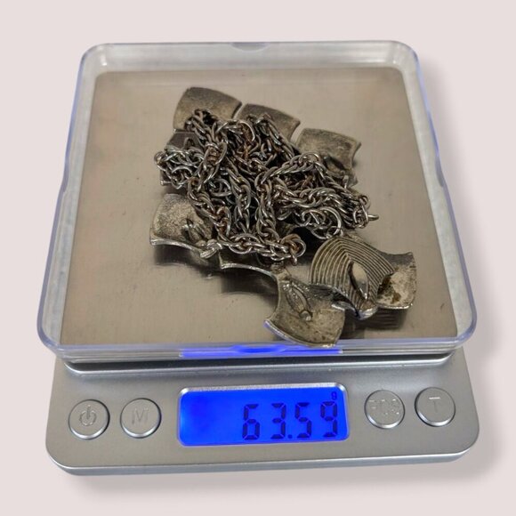 (2/$20) Vintage Linked Spade Pendant Necklace - Picture 6 of 6